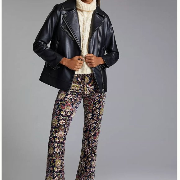 Avec Les Filles Faux Leather Jacket Black Size S - Picture 4 of 9